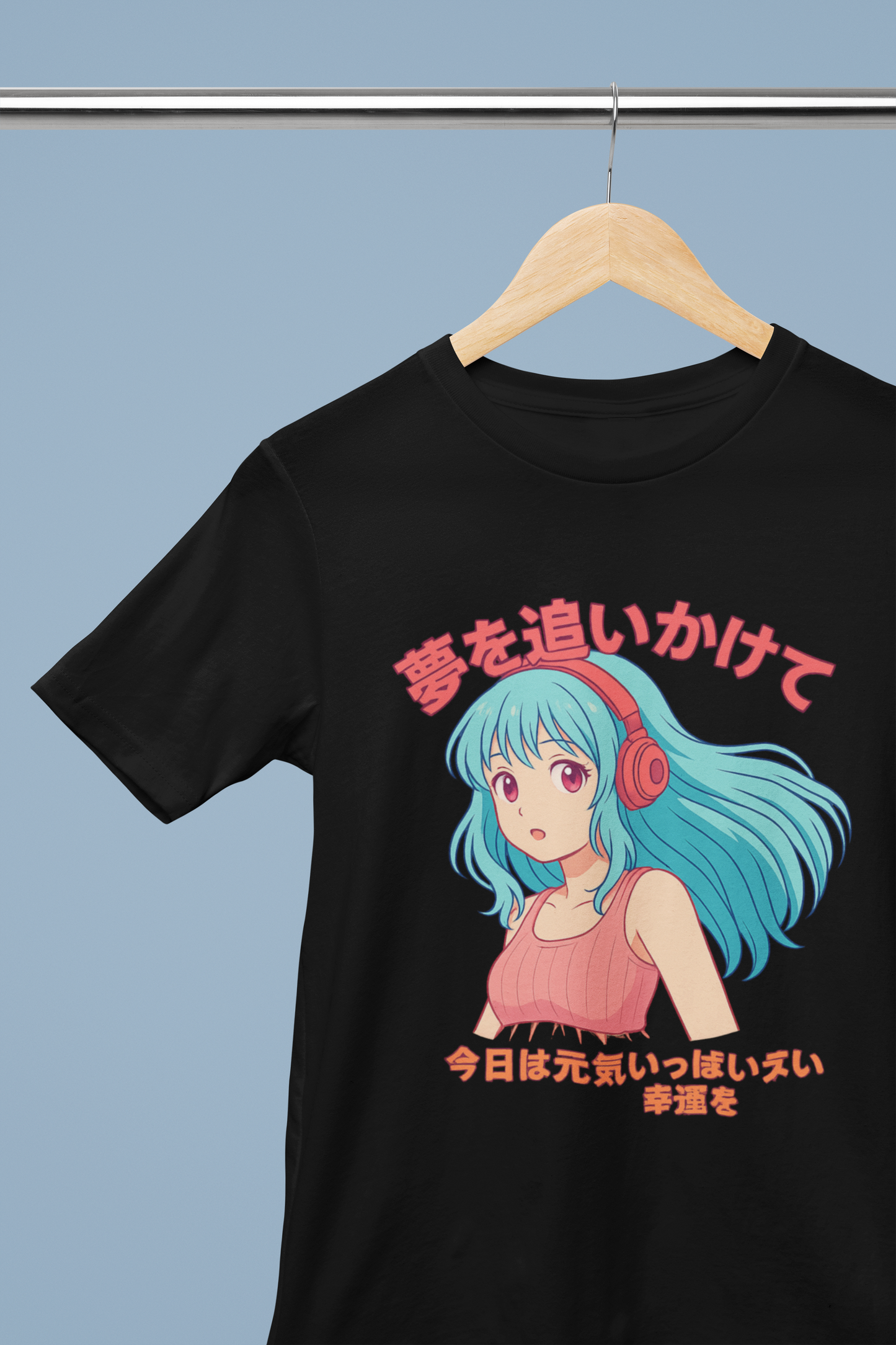 Chase your Dreams Anime Girl's T-shirt