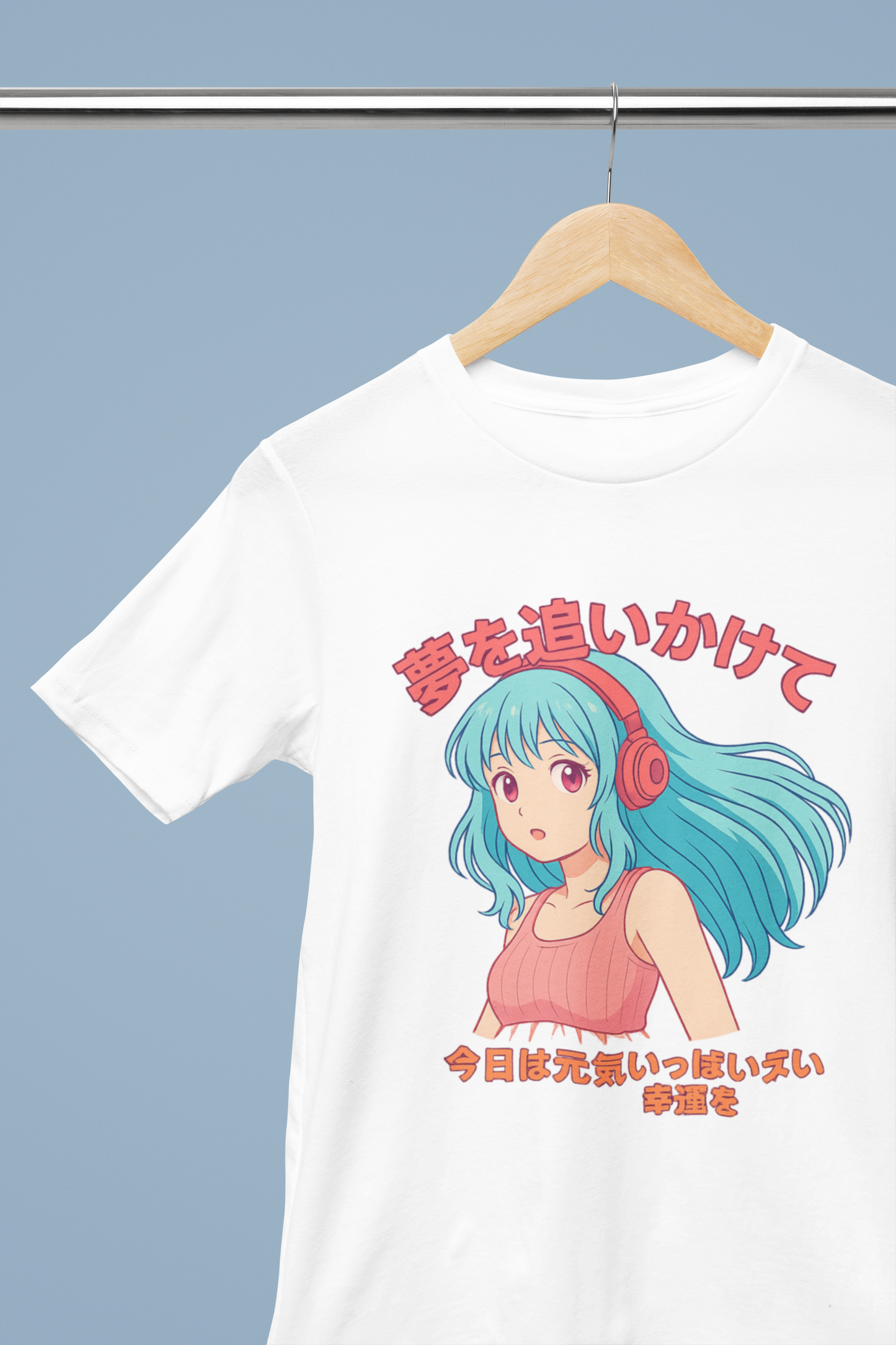 Chase your Dreams Anime Girl's T-shirt