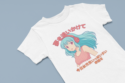 Chase your Dreams Anime Girl's T-shirt