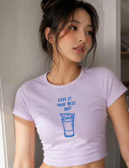 Give it your best shot Baby Tee