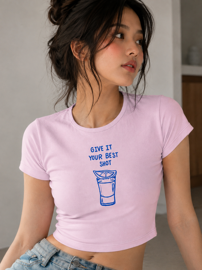 Give it your best shot Baby Tee