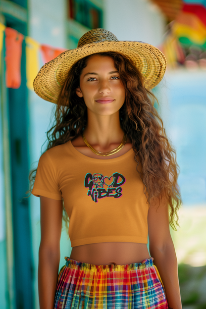 Good Vibes Crop T-shirt