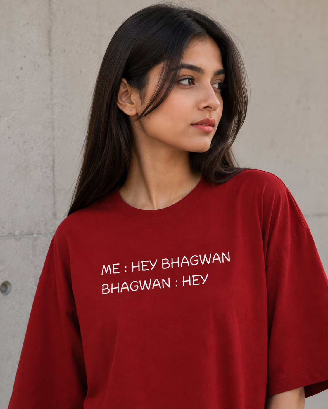 Hey Bhagwan Oversized T-Shirt
