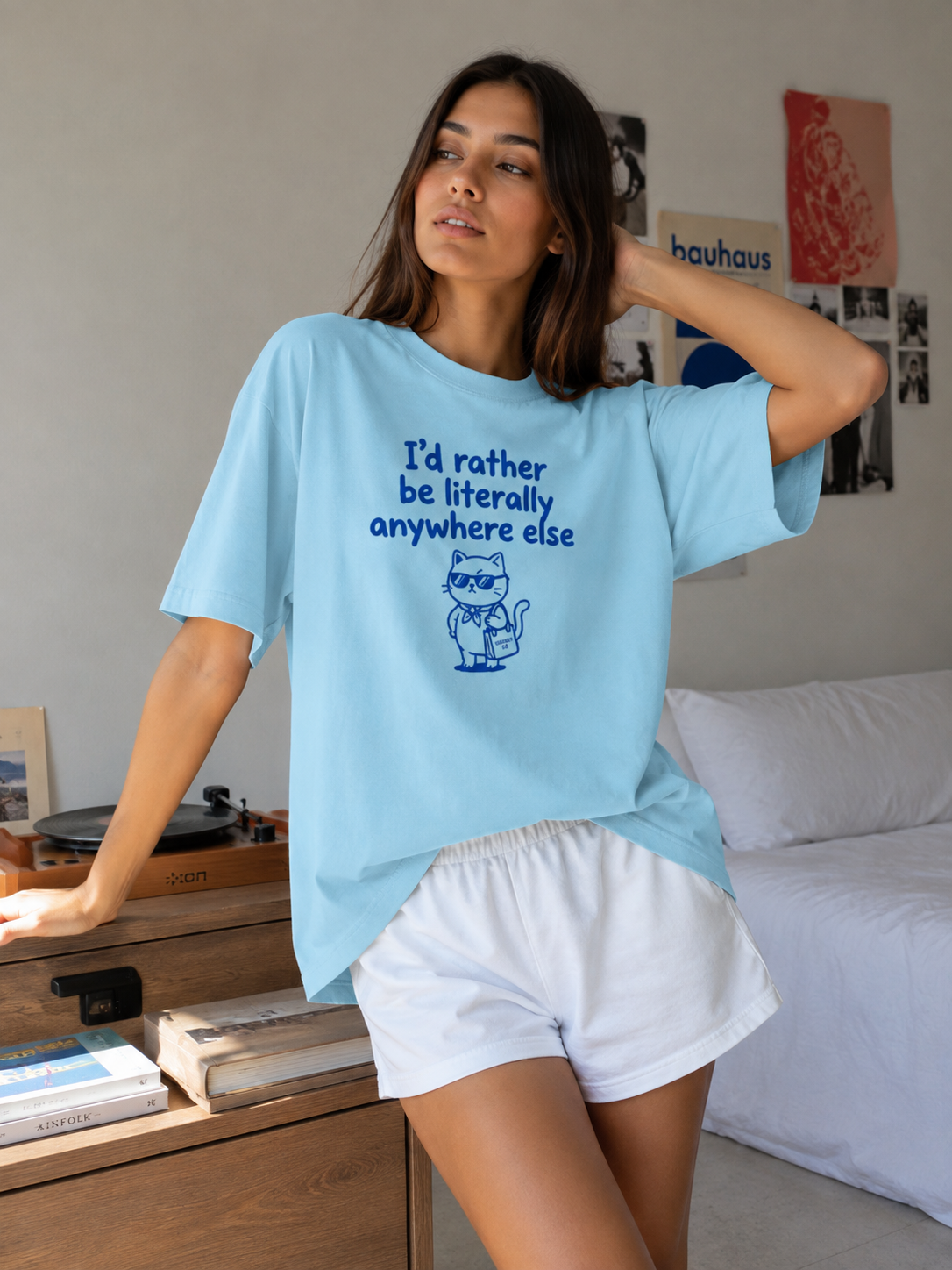 I’d Rather Be Literally Anywhere Else Oversized T-Shirt