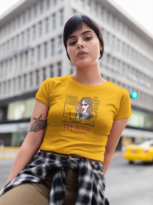 Too busy Crop T-shirt
