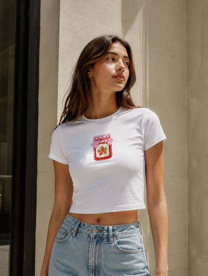 Strawberry Jam Jar Baby Tee