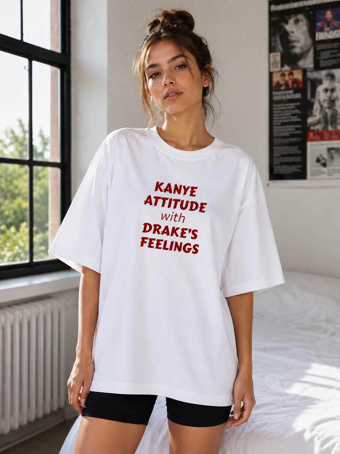 Kanye Attitude with Drake’s Feelings Oversized T-Shirt