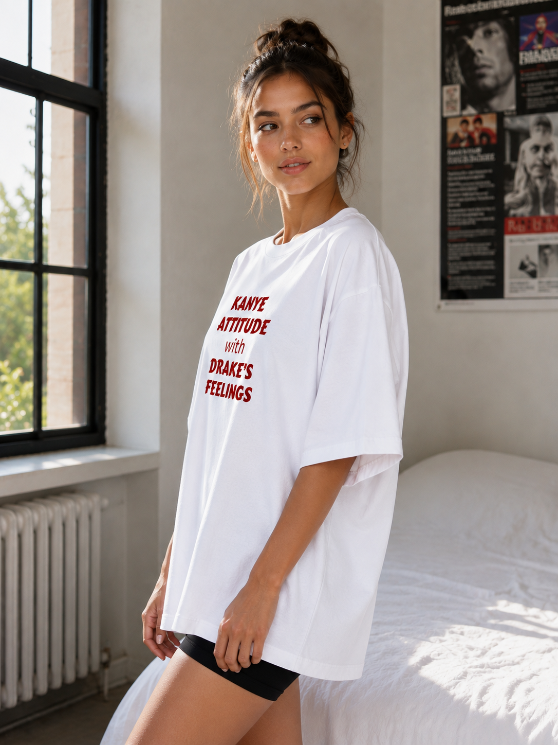 Kanye Attitude with Drake’s Feelings Oversized T-Shirt