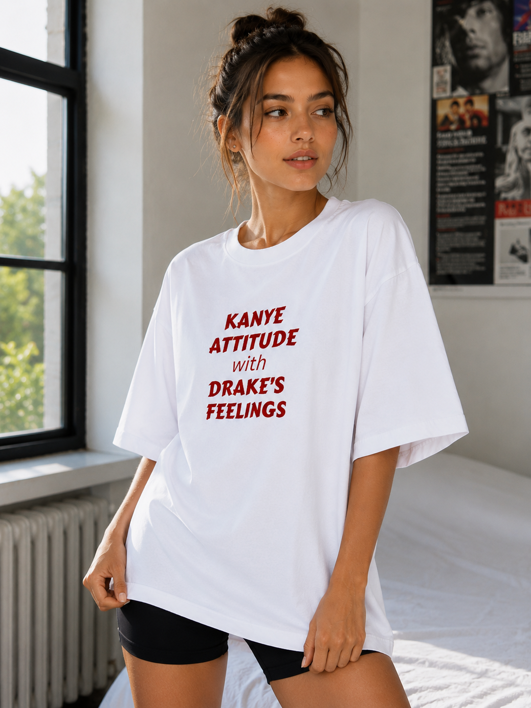 Kanye Attitude with Drake’s Feelings Oversized T-Shirt