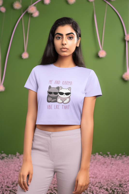 Me & Karma Crop T-shirt