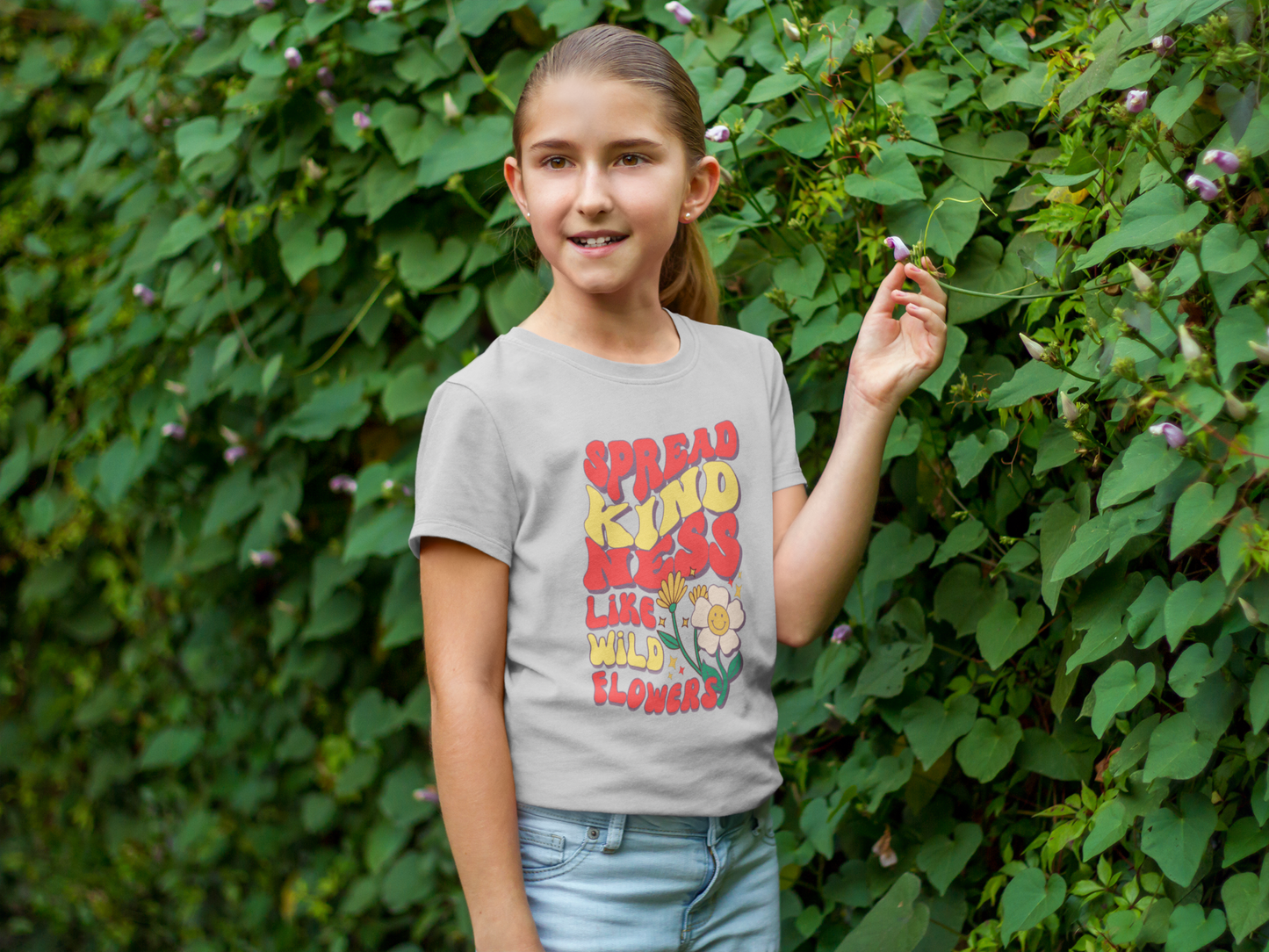 Spread Kindness like Wildflowers Girl's T-shirt