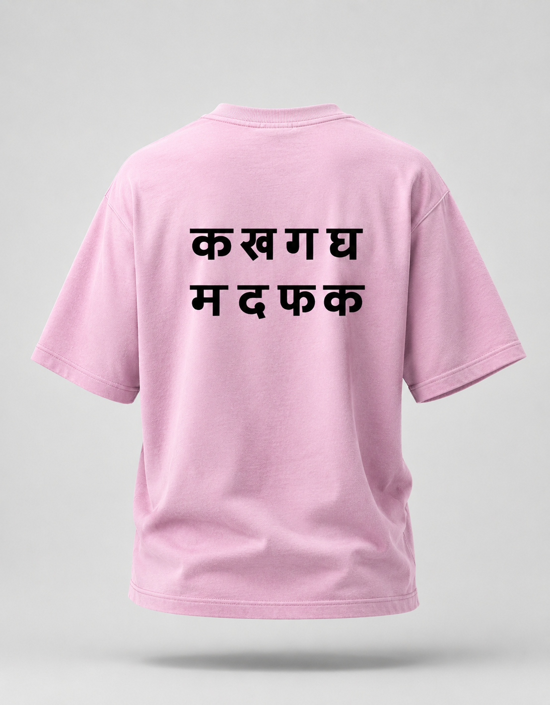 Statement Letter Back Print Oversized T-Shirt