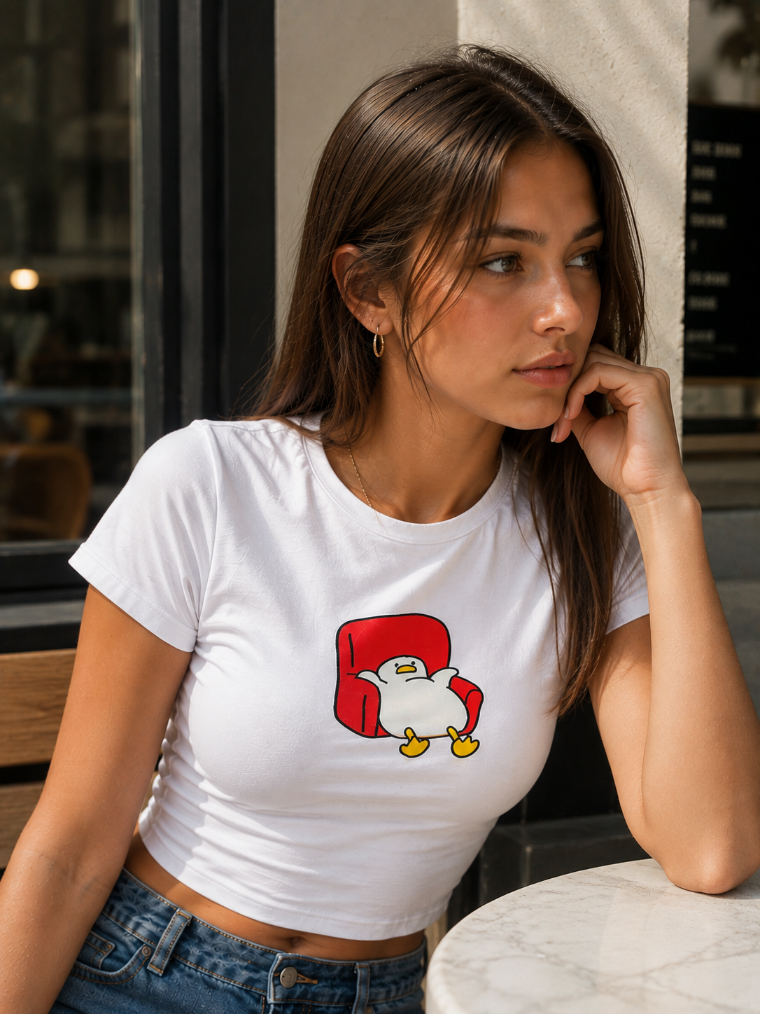 Lazy Duck Baby Tee