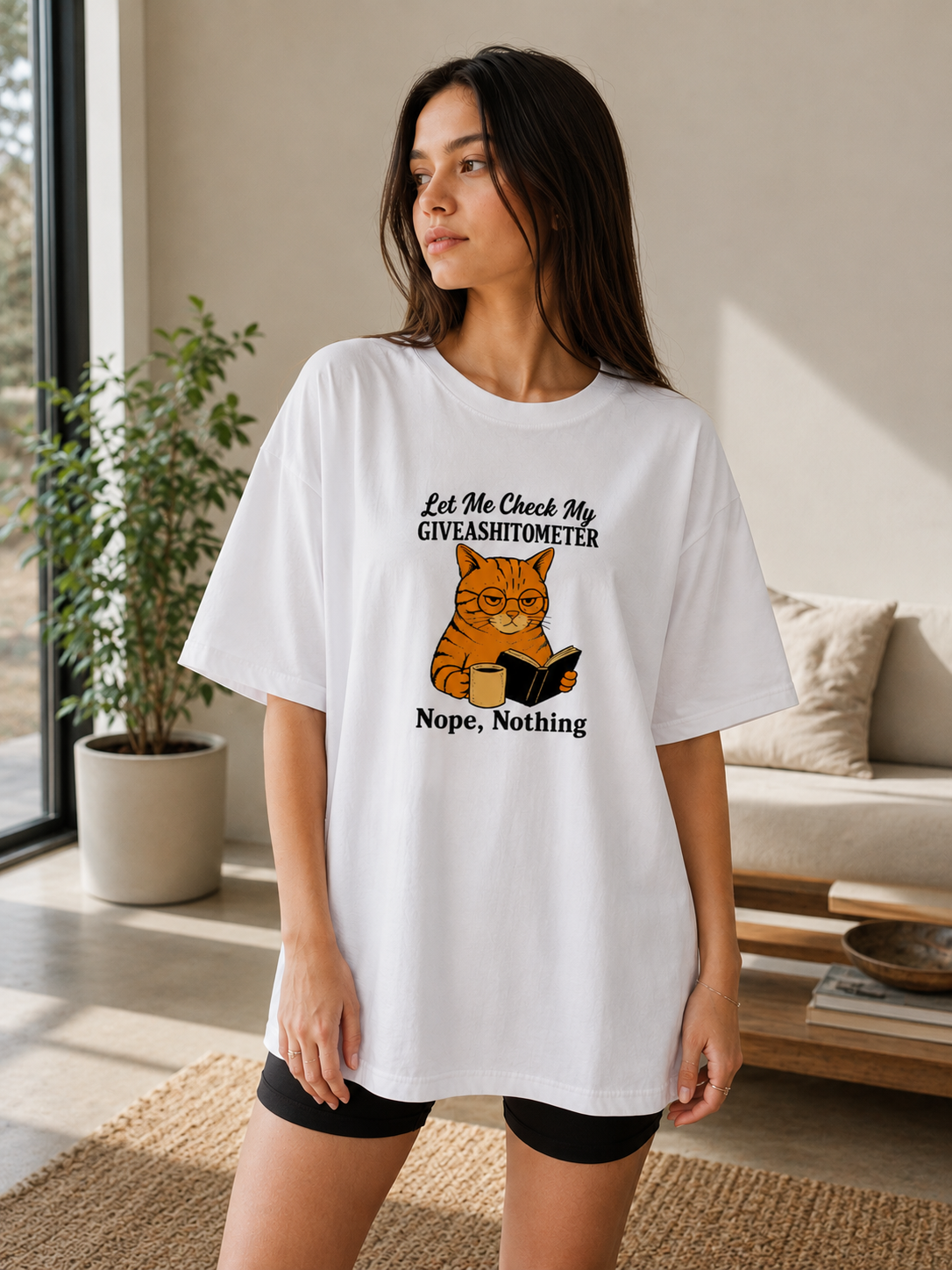 Let me check my Giveshitometer Oversized T-Shirt