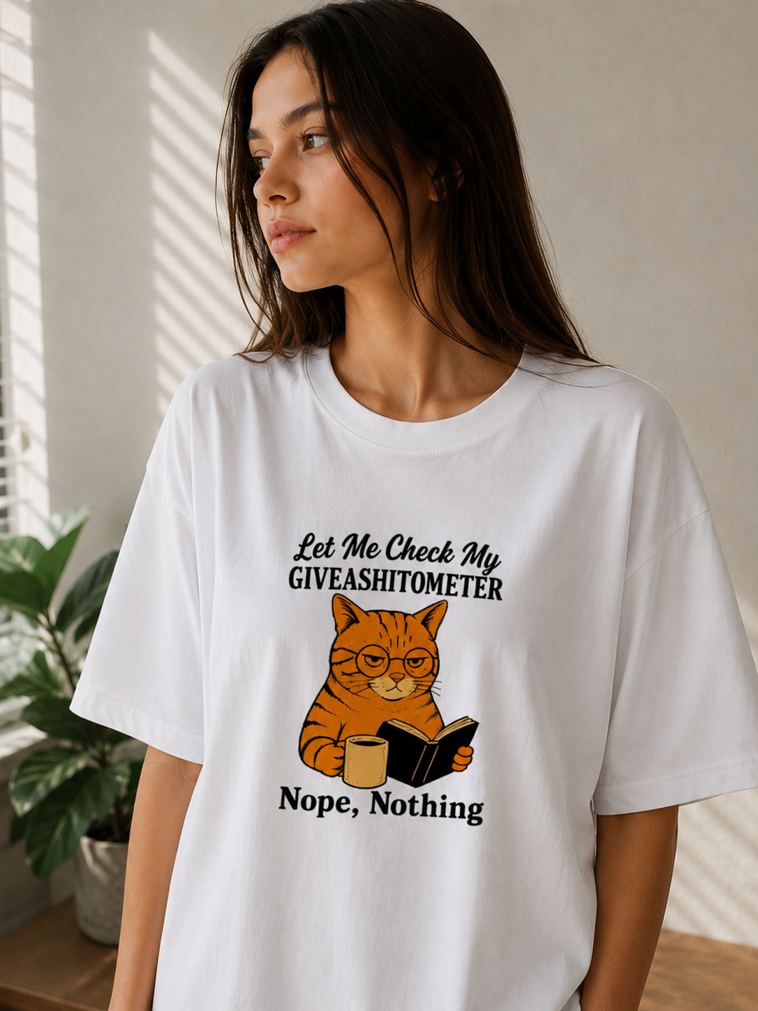 Let me check my Giveshitometer Oversized T-Shirt