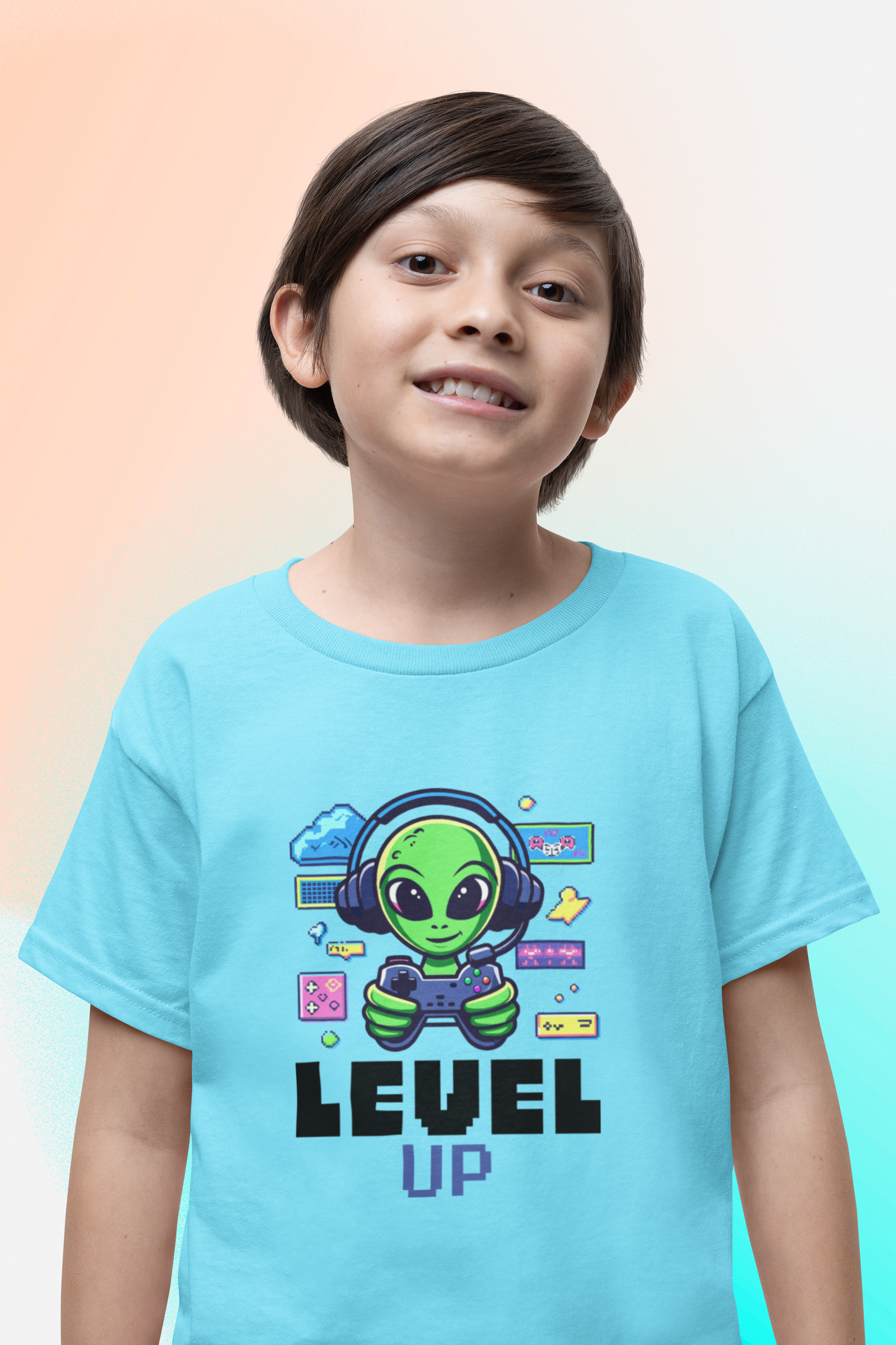 Level Up Game Boy's T-shirt