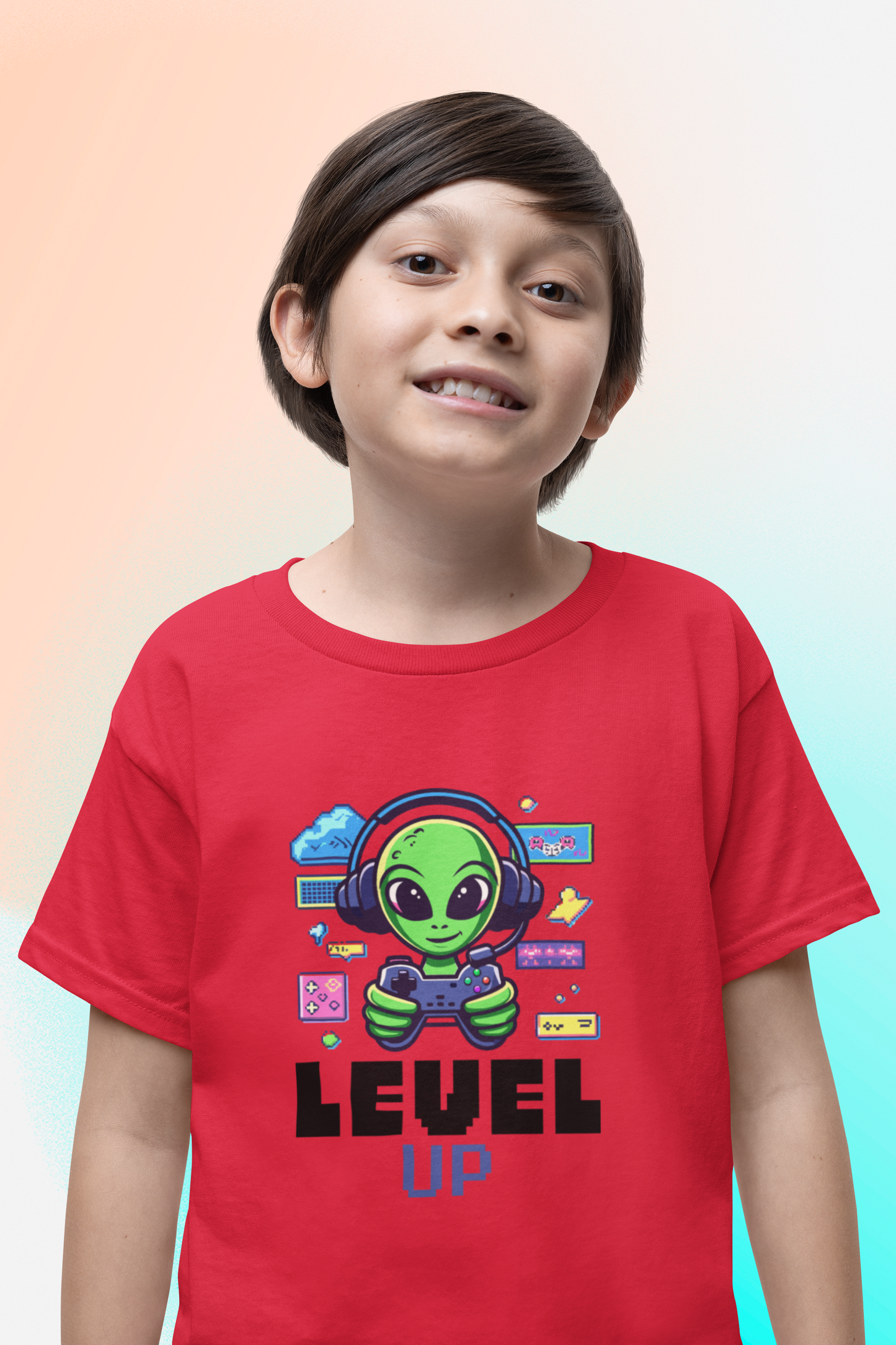 Level Up Game Boy's T-shirt