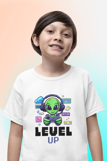 Level Up Game Boy's T-shirt