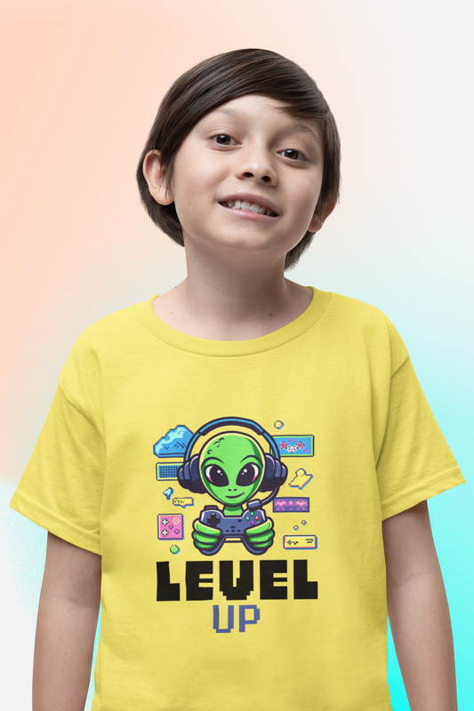 Level Up Game Boy's T-shirt