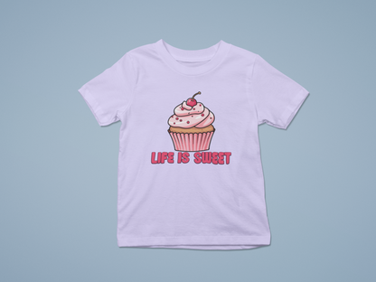 Life is sweet Cupcake Girl's T-shirt