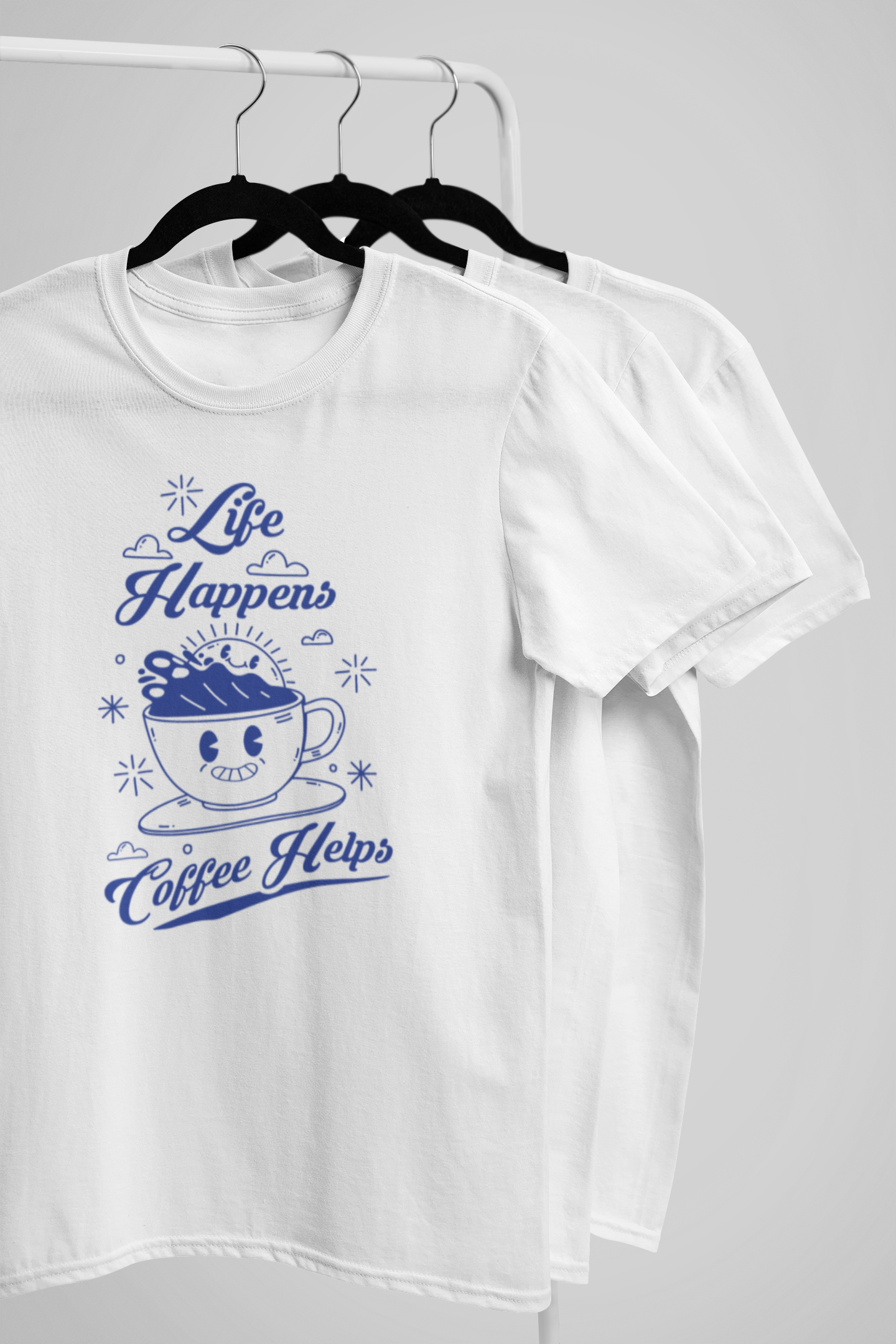 Life happens Coffee helps Women's T-shirt