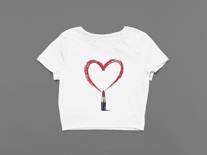 Lipstick Love Crop T-shirt