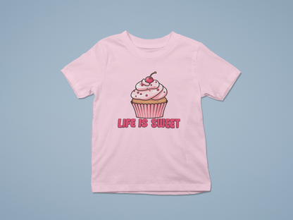 Life is sweet Cupcake Girl's T-shirt