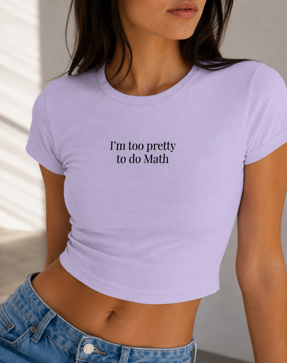 Im too Pretty to do Math Baby Tee