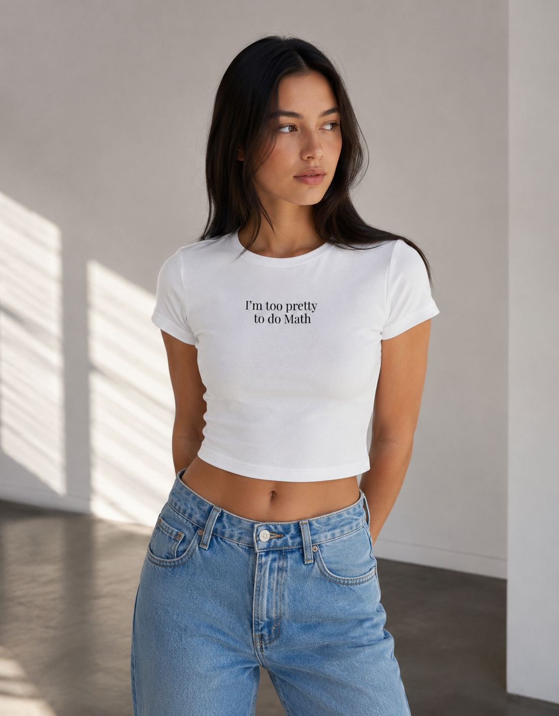 Im too Pretty to do Math Baby Tee