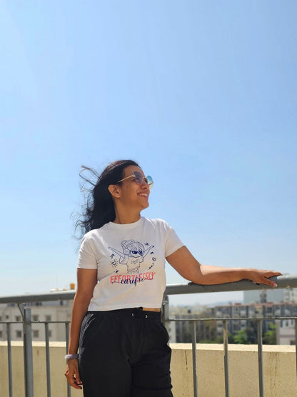 Effortlessly Carefree Crop T-shirt