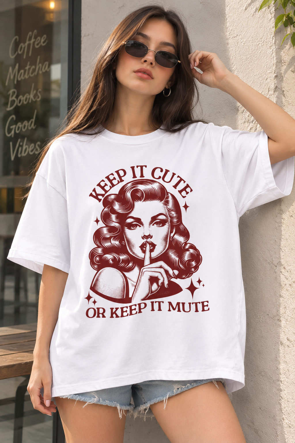 Keep it Cute or Keep it Mute Oversized T-shirt