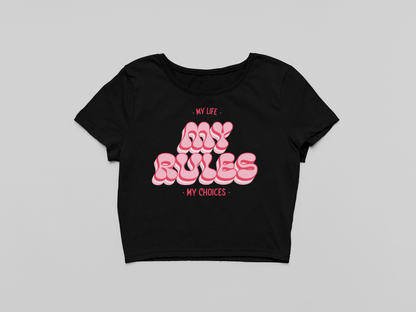 My Rules Crop T-shirt