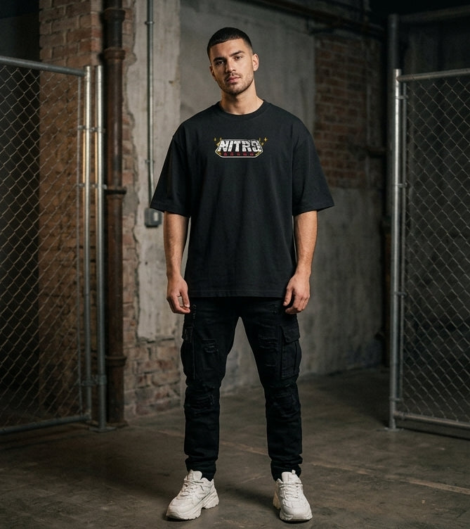 Nitro Speed Driver Oversized Racing Graphic T-Shirt