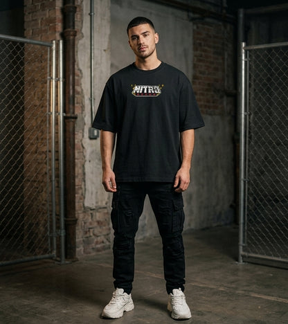 Nitro Speed Driver Oversized Racing Graphic T-Shirt
