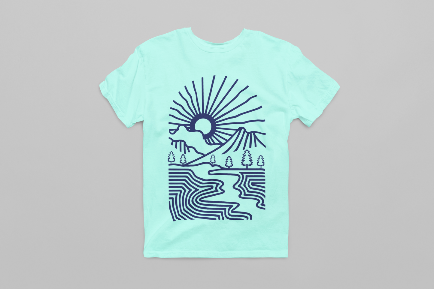 Azure Peaks Men's T-shirt