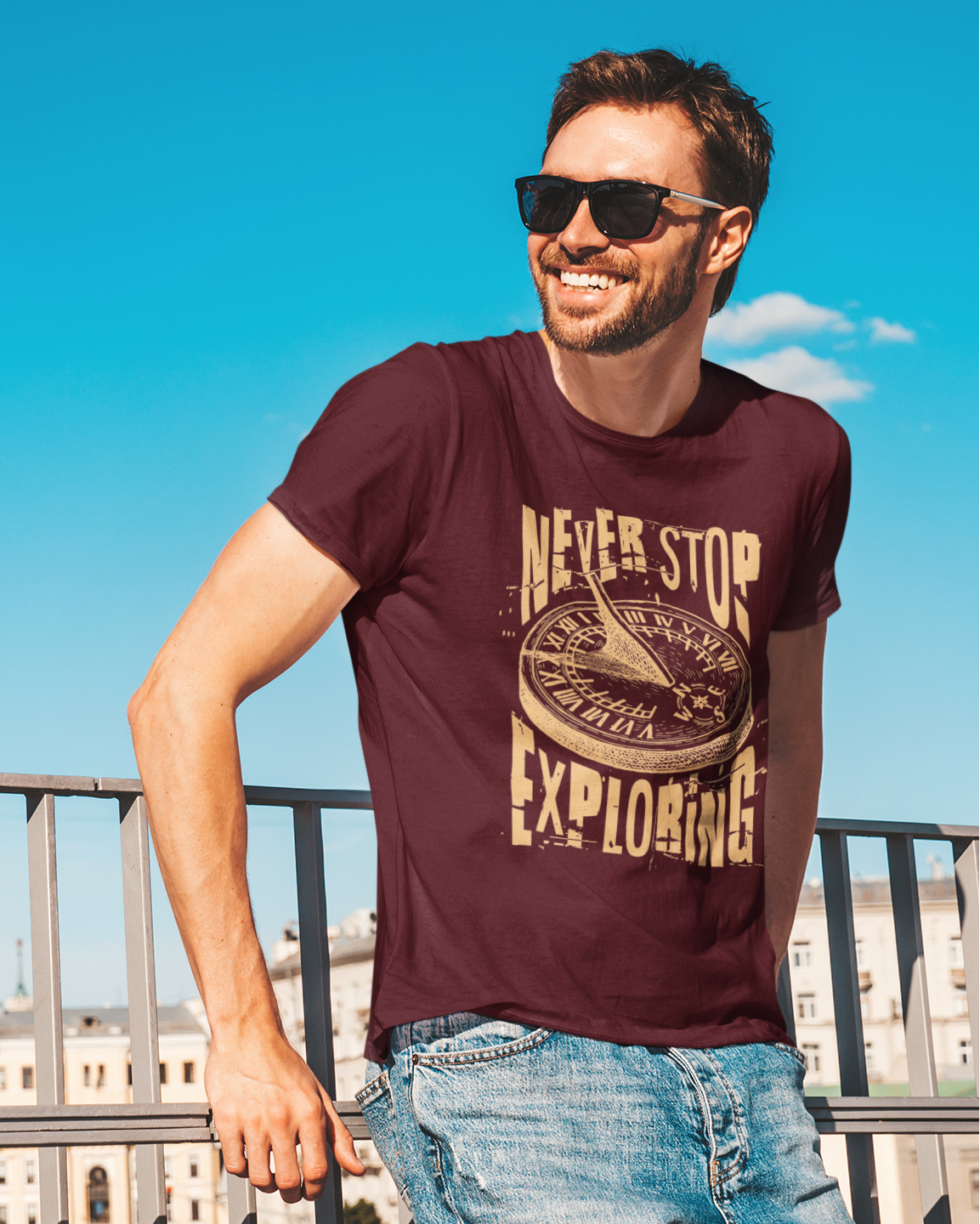 Never Stop Exploring Men's T-shirt