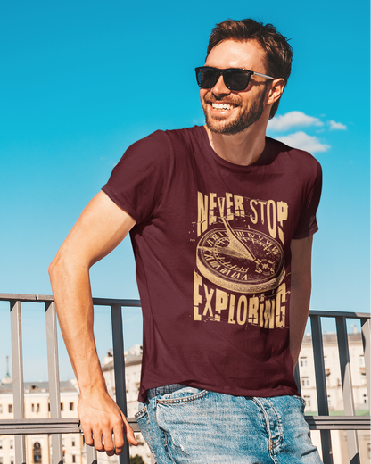 Never Stop Exploring Men's T-shirt