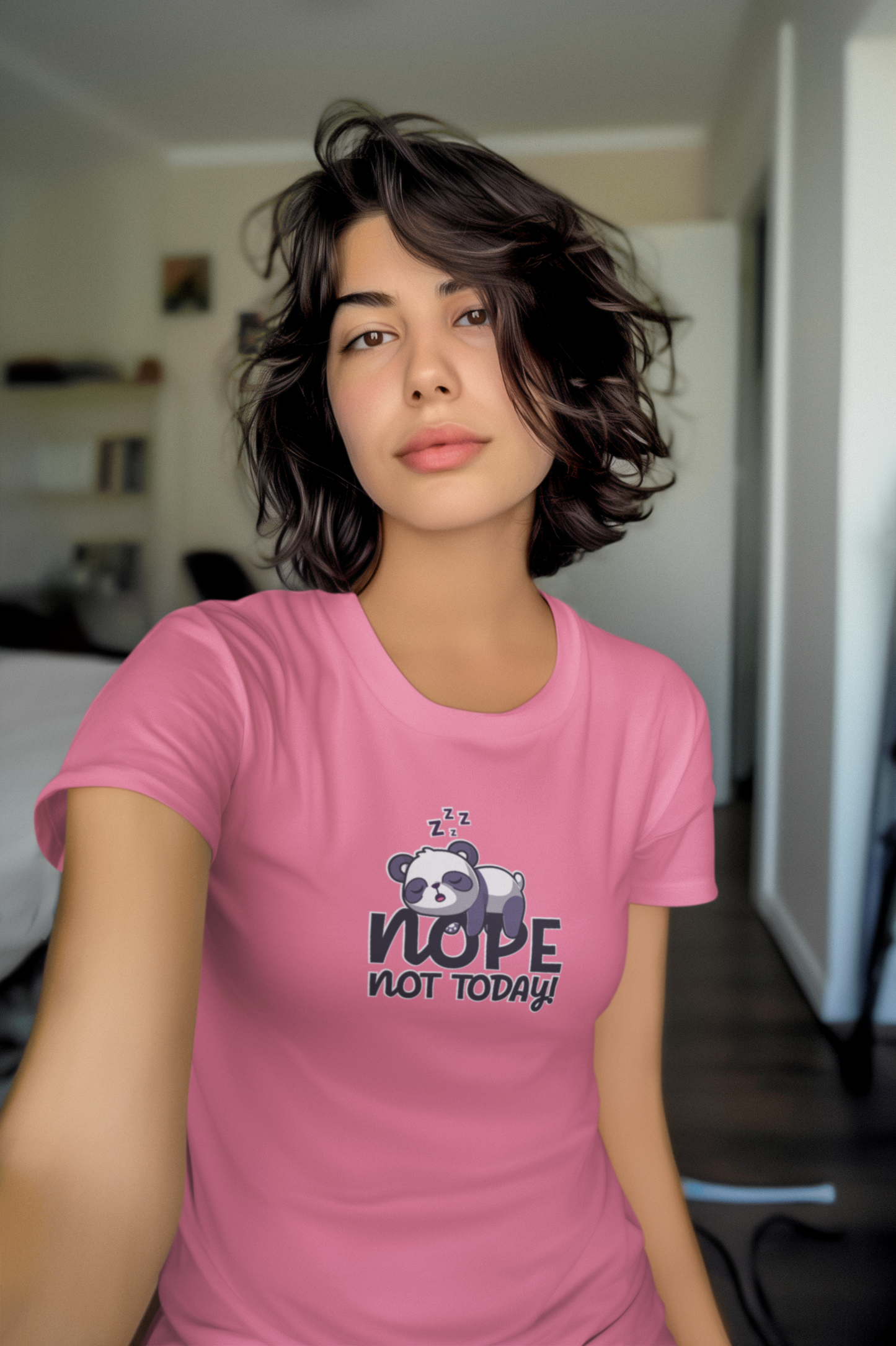 Nope not today Women's Unisex-Fit T-Shirt