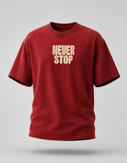 Never Stop Oversized T-Shirt