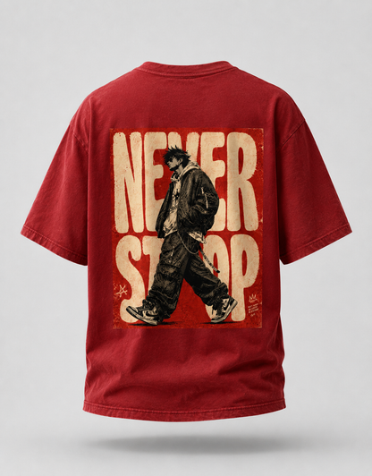 Never Stop Oversized T-Shirt