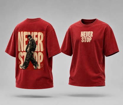 Never Stop Oversized T-Shirt