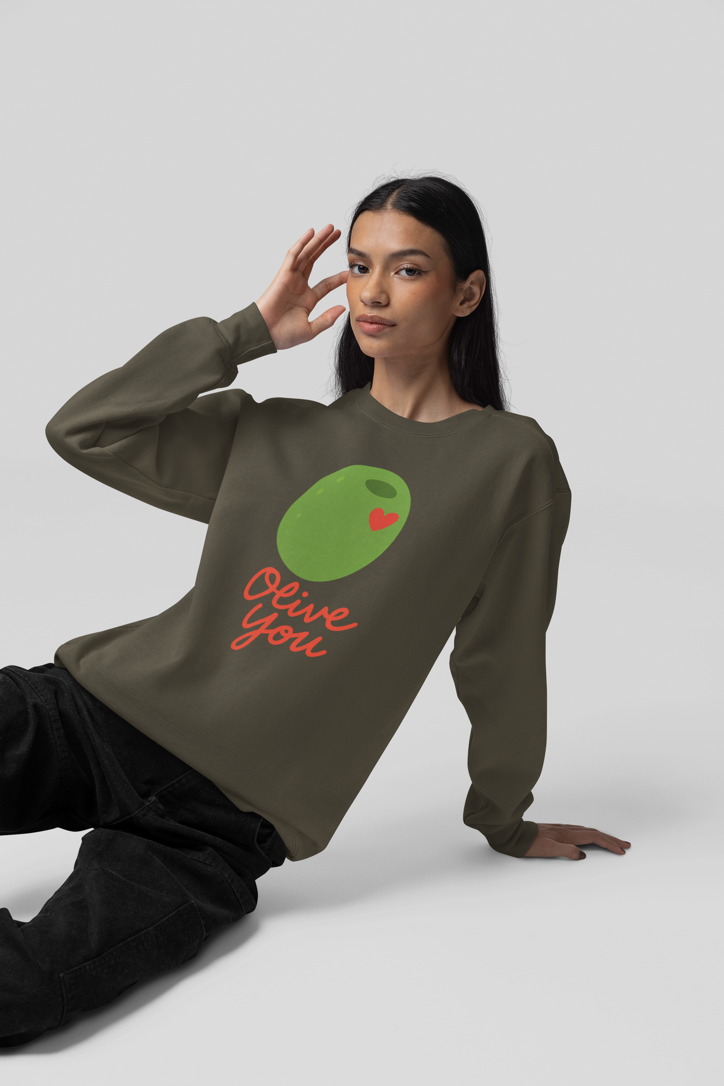 Olive you Unisex Sweatshirt