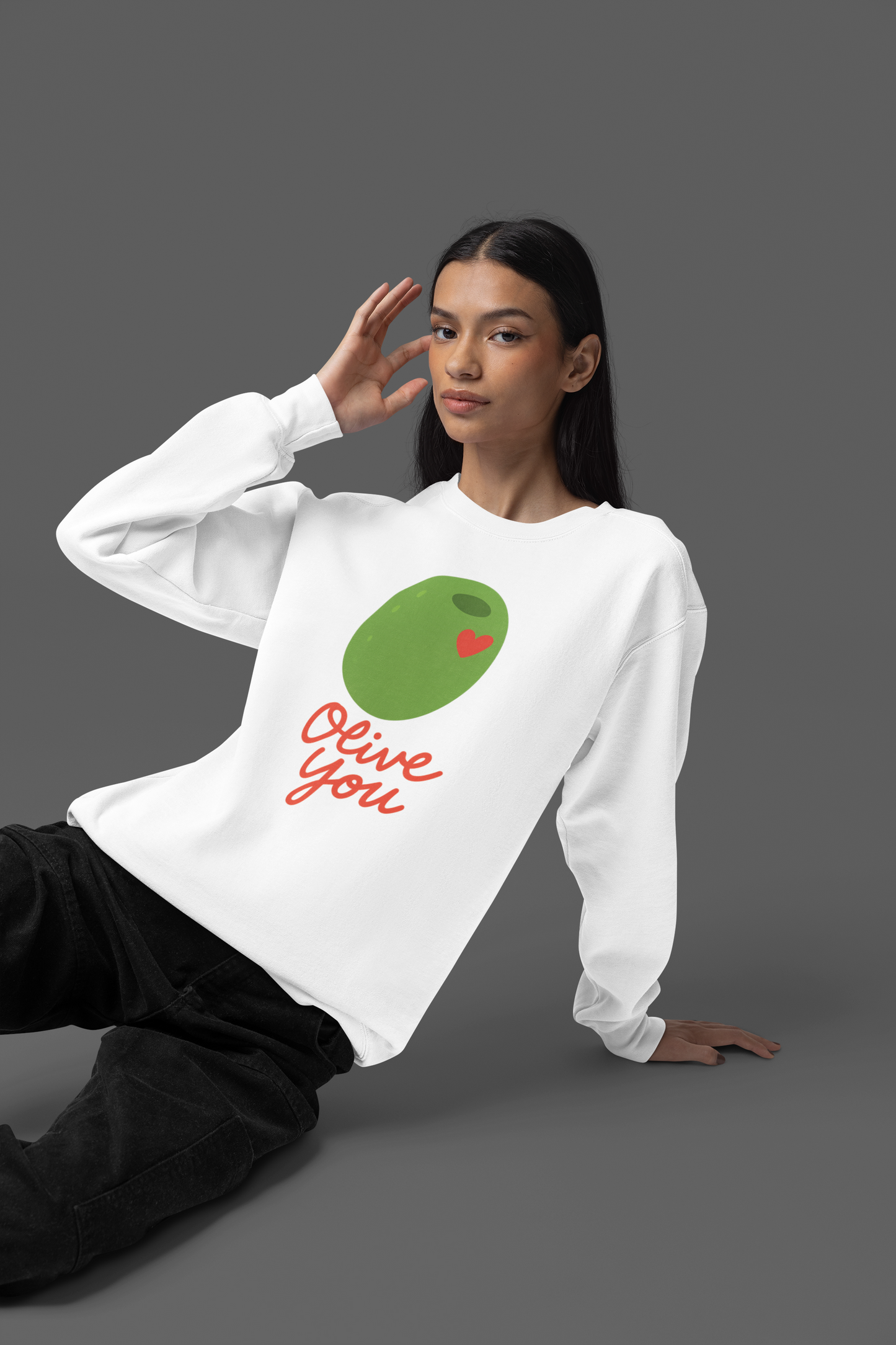 Olive you Unisex Sweatshirt