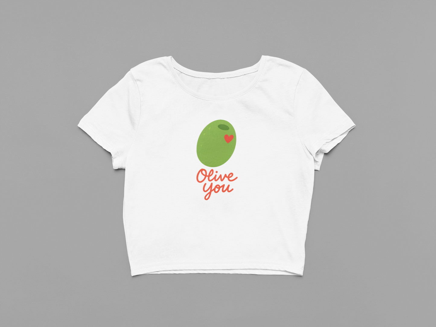 Olive you Crop Top