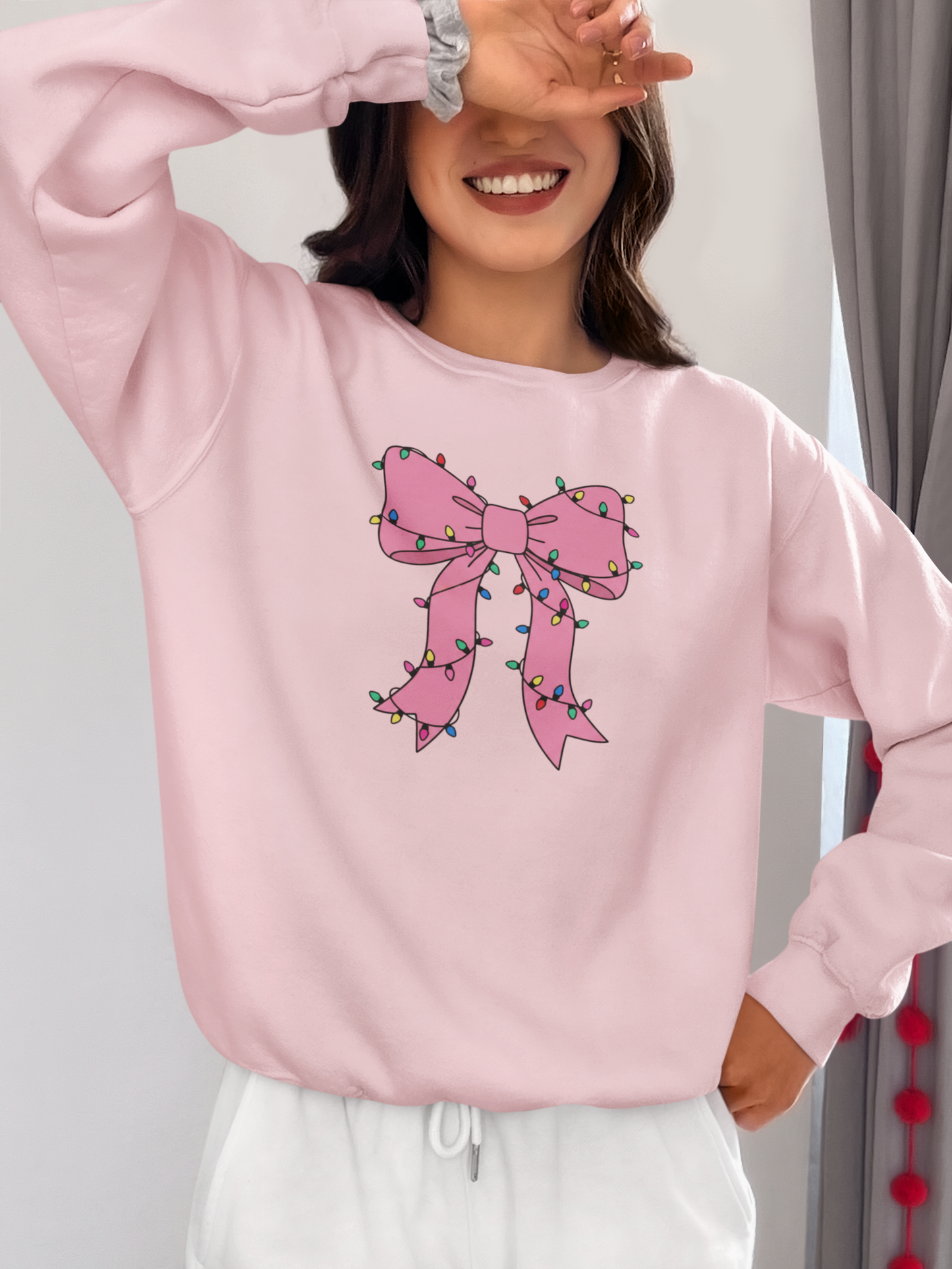 The Pink Bow Festive Sweatshirt