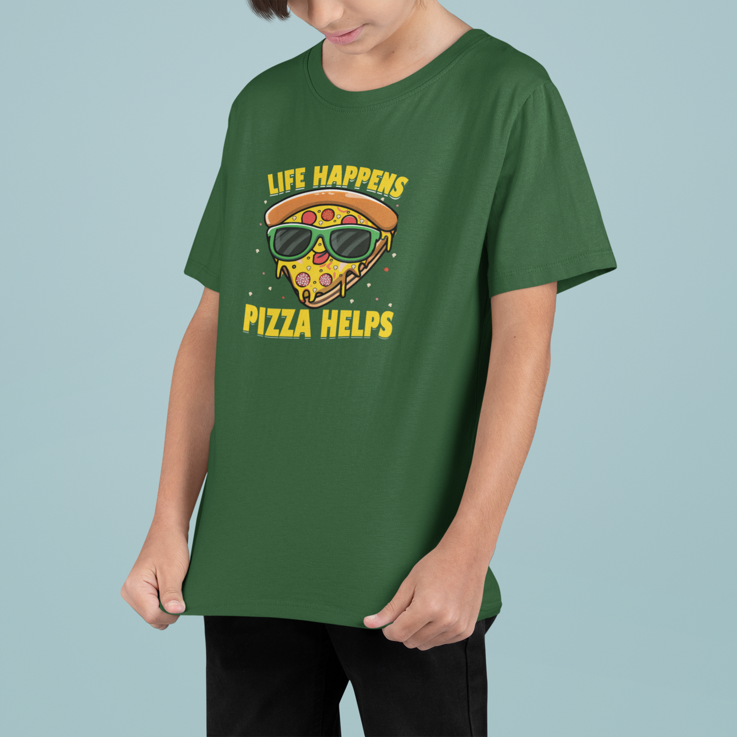 Pizza Helps Boy's T-shirt