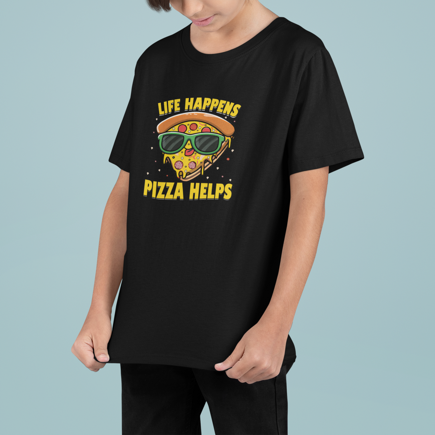 Pizza Helps Boy's T-shirt