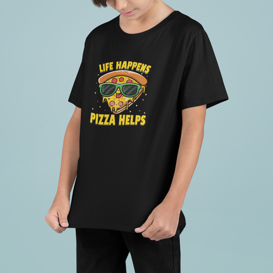 Pizza Helps Boy's T-shirt