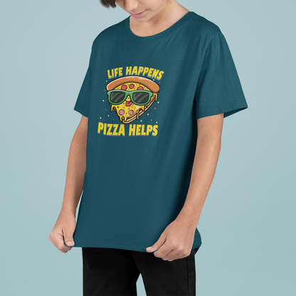 Pizza Helps Boy's T-shirt