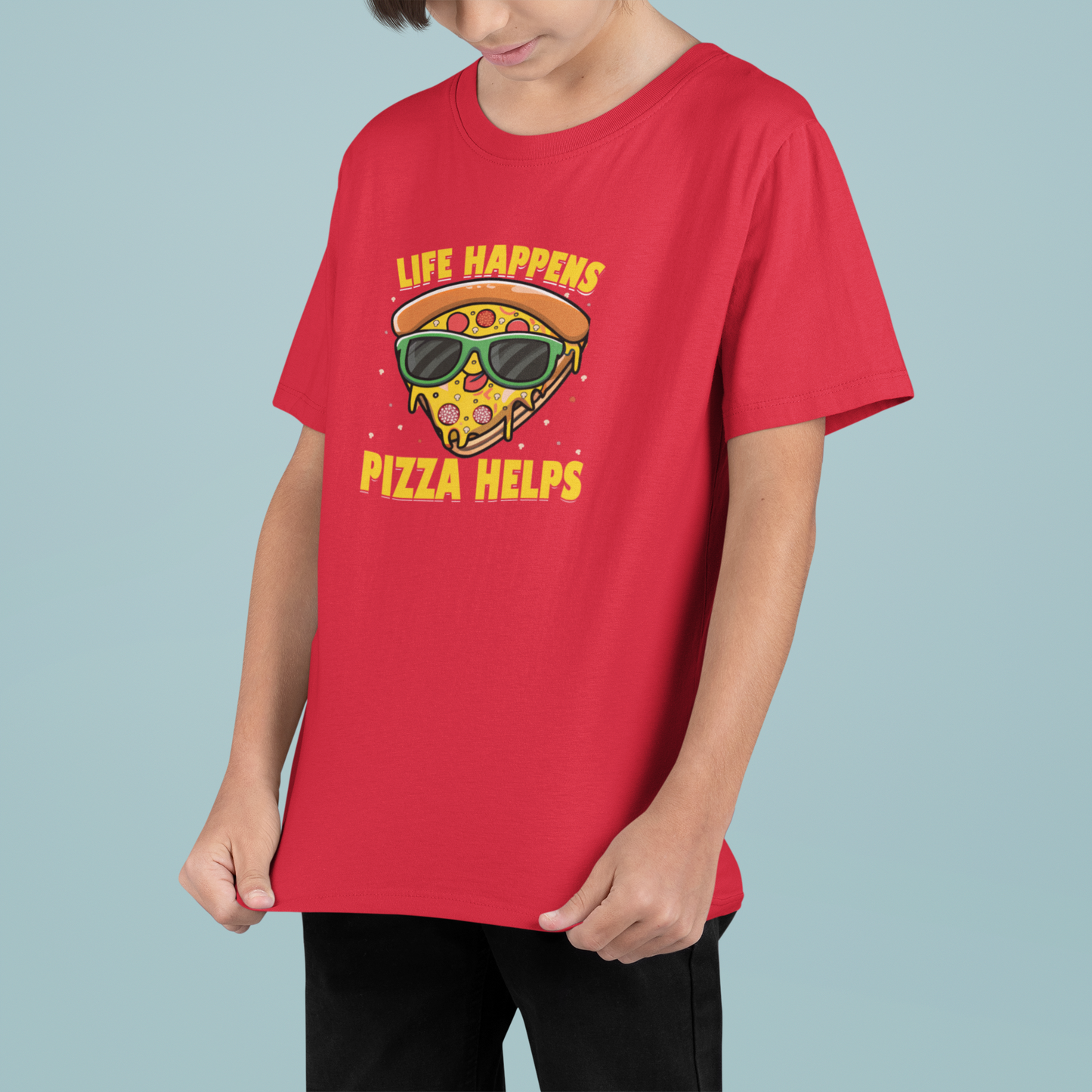 Pizza Helps Boy's T-shirt